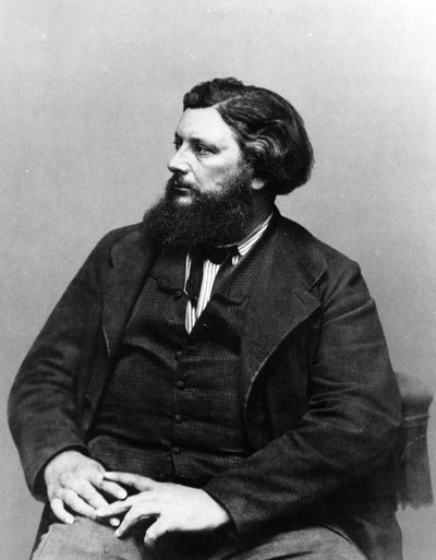 Portrait of Gustave Courbet by French Photographer